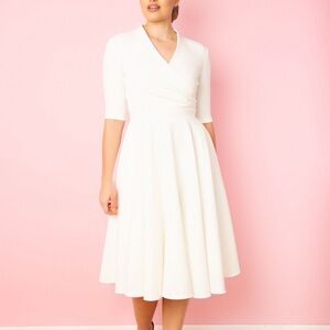 The Pretty Dress Company Ivory LEYLA MIDI DRESS
